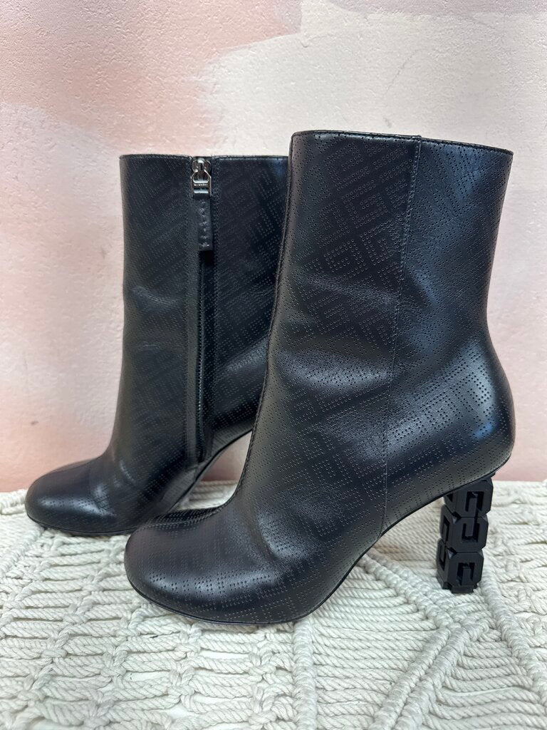 Givenchy G Cube Monogram Perforated Leather Boot w/Box