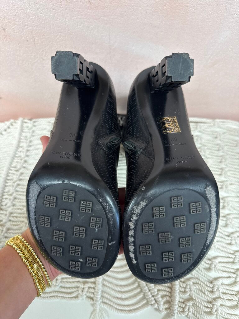 Givenchy G Cube Monogram Perforated Leather Boot w/Box