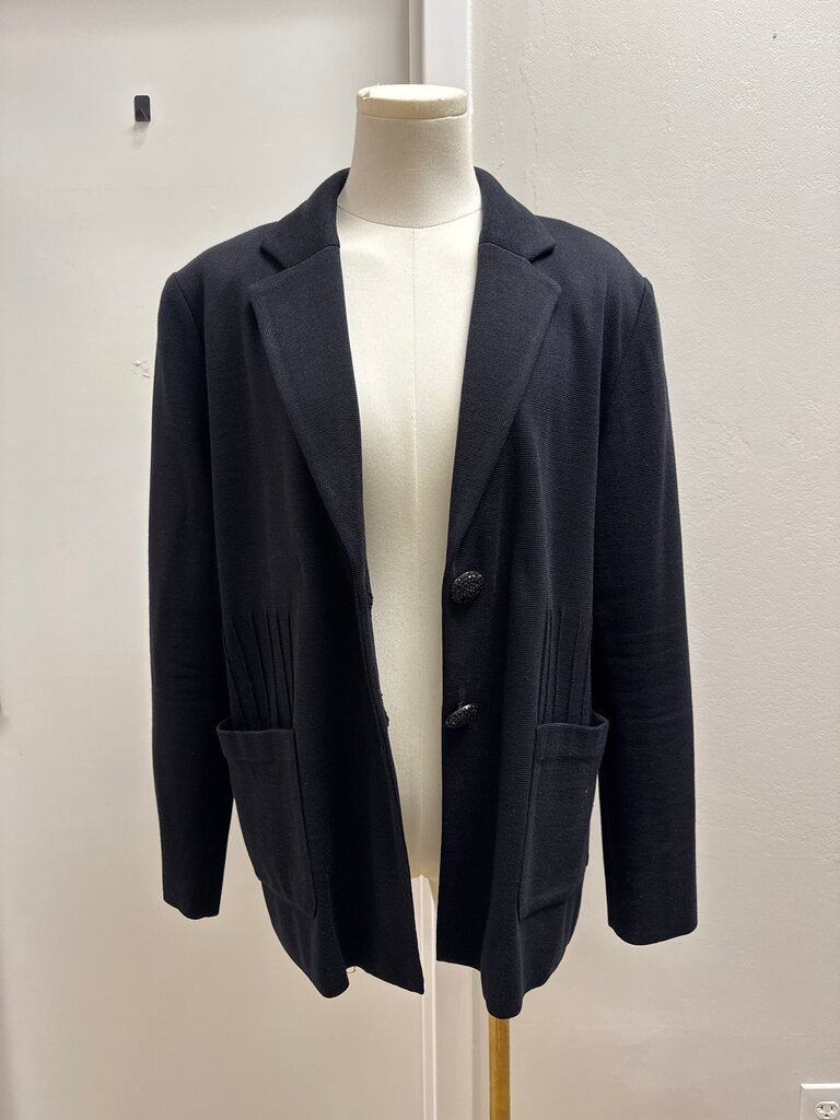 Misook Black Knit Blazer