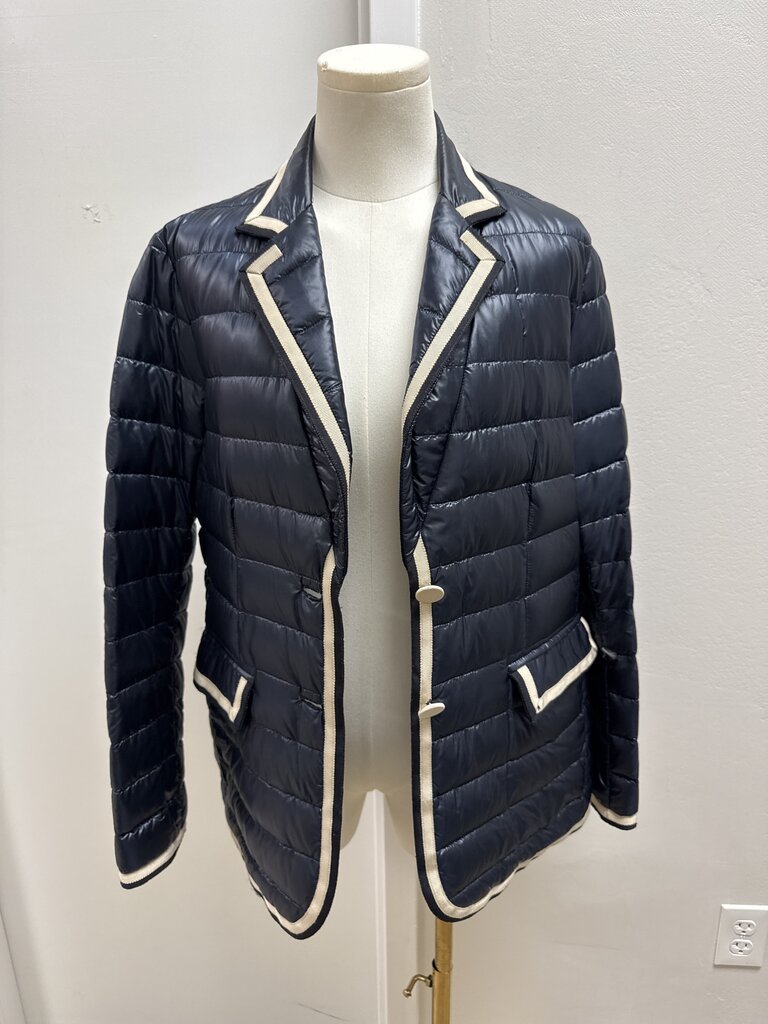 Herno Blue Quilted Blazer Jacket