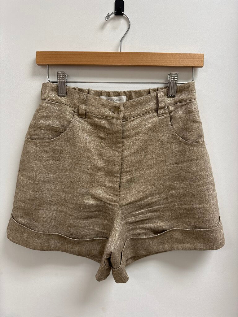 Brochu Walker Gold Cuffed Shorts