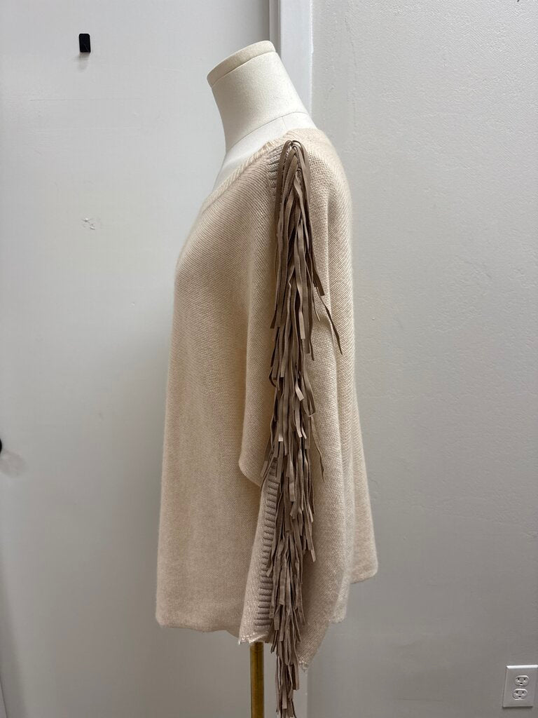 Zadig & Voltaire Cream Fringe Sweater