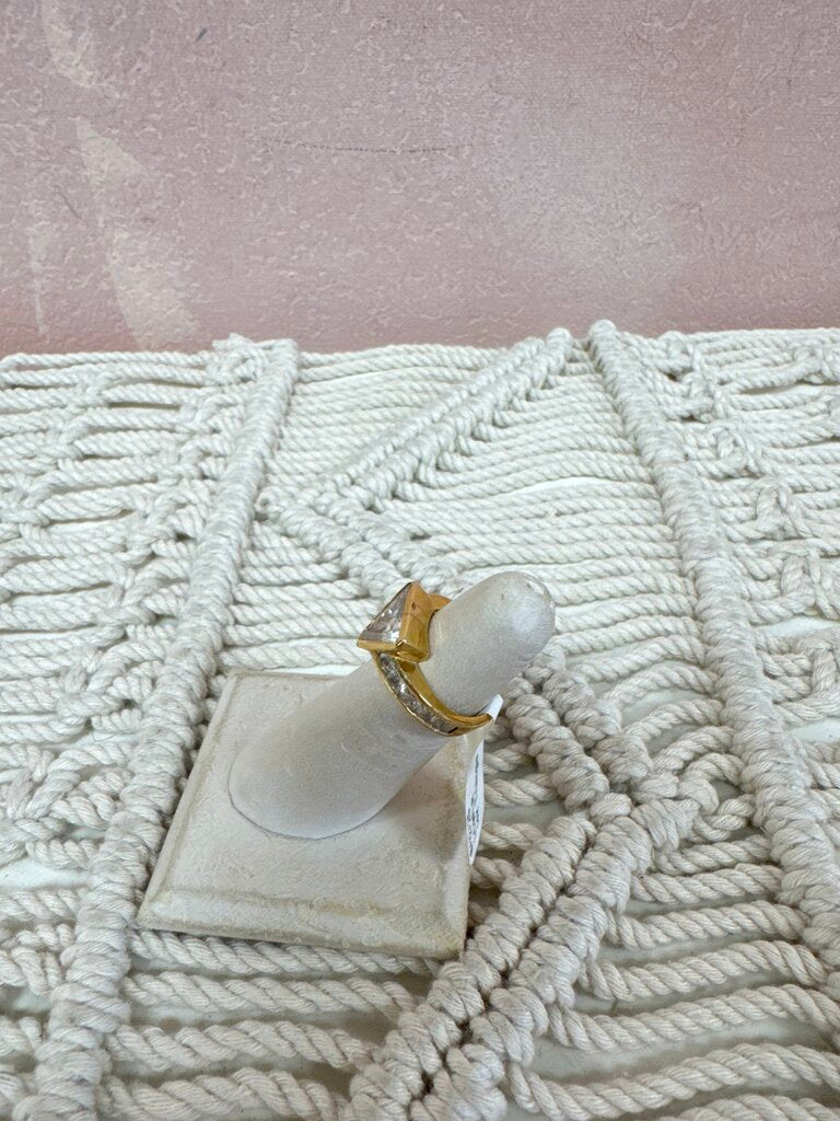 14k Triangle Cocktail Ring