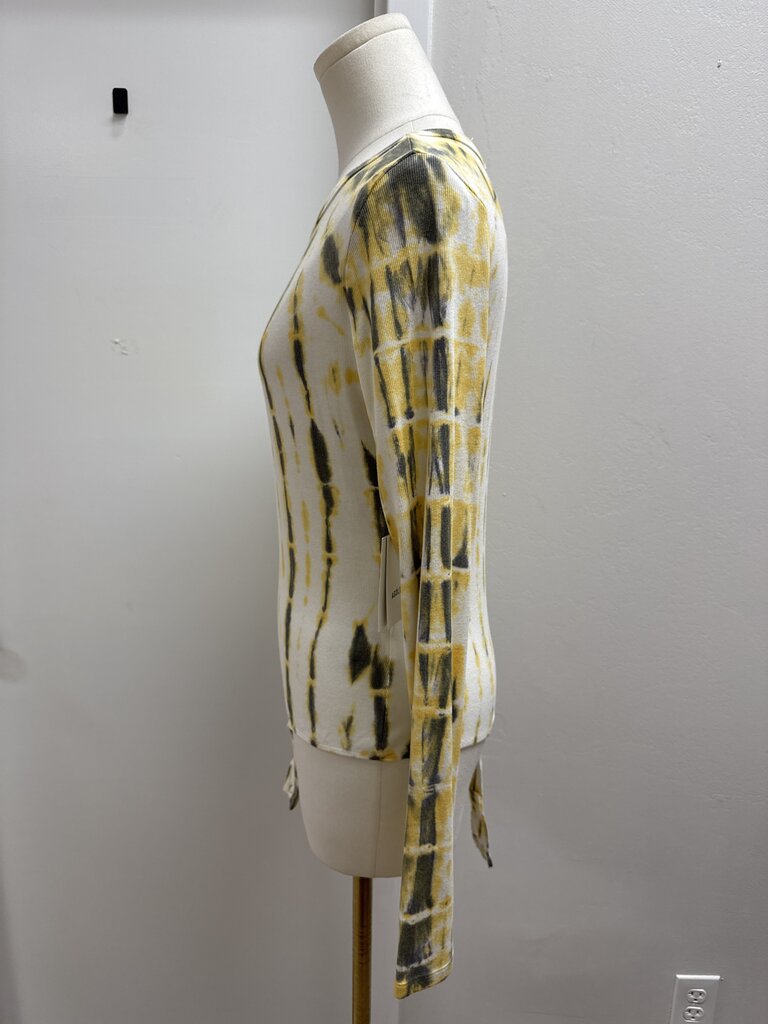 AGOLDE Yellow Tie Dye Bodysuit NWT