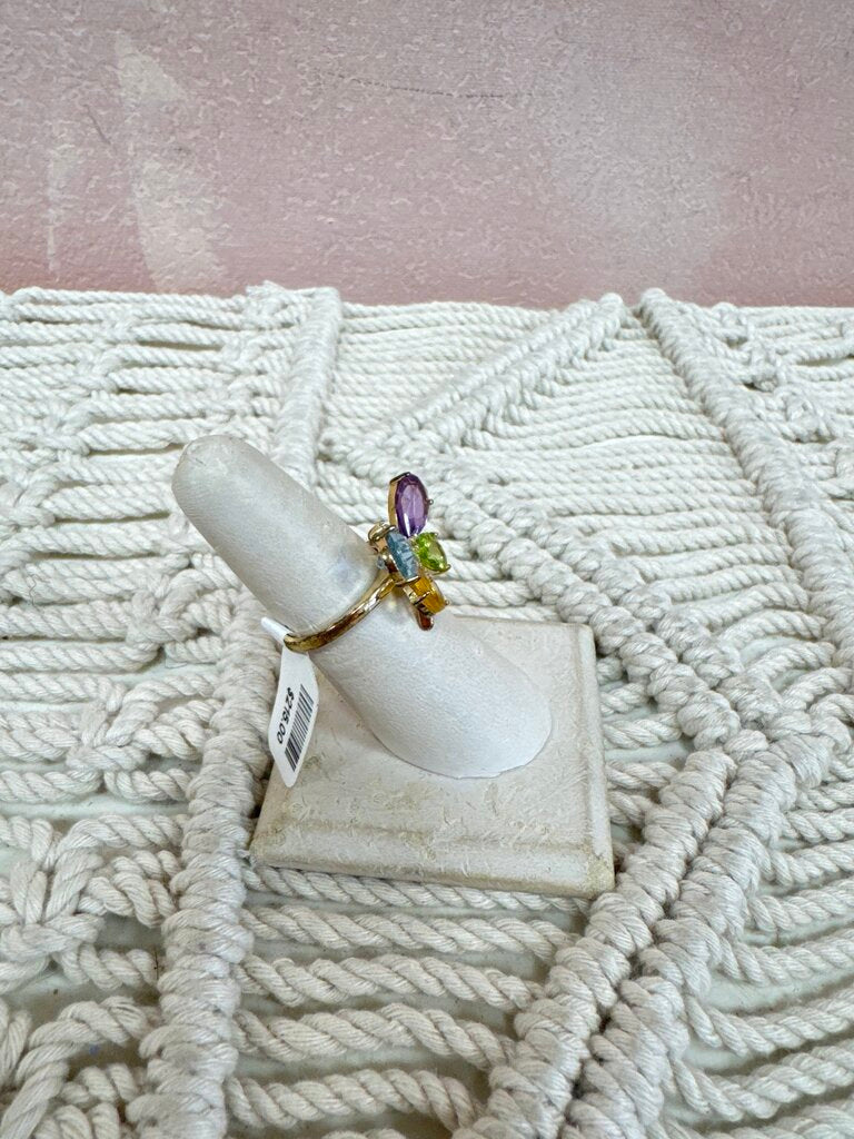 Sterling Semi Precious Butterfly Ring