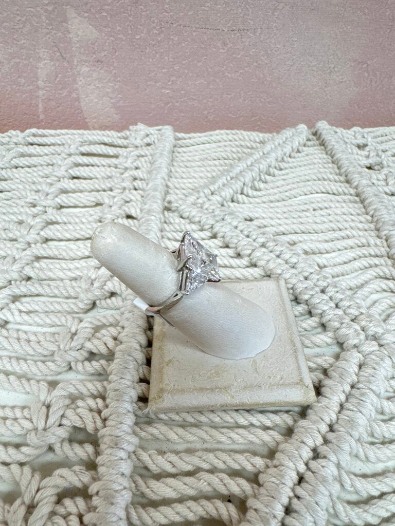 14k CZ Princess Cocktail Ring