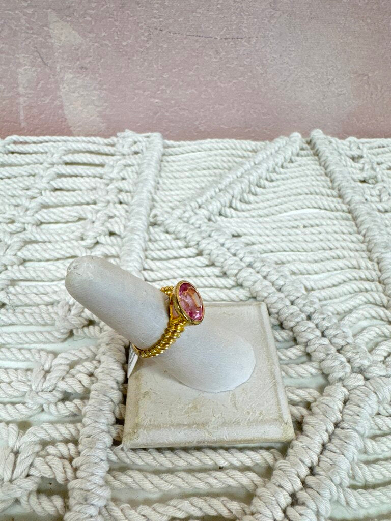 Costume Pink Stone Ring