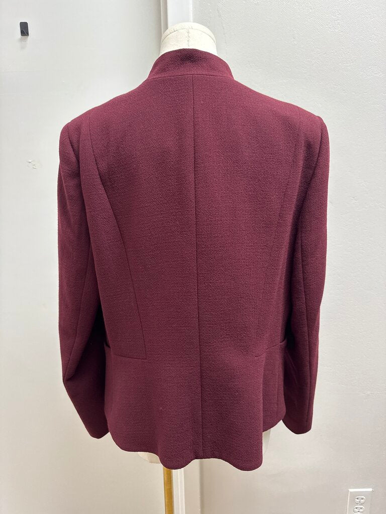 Lafayette 148 Cabernet Zip Up Jacket NWT