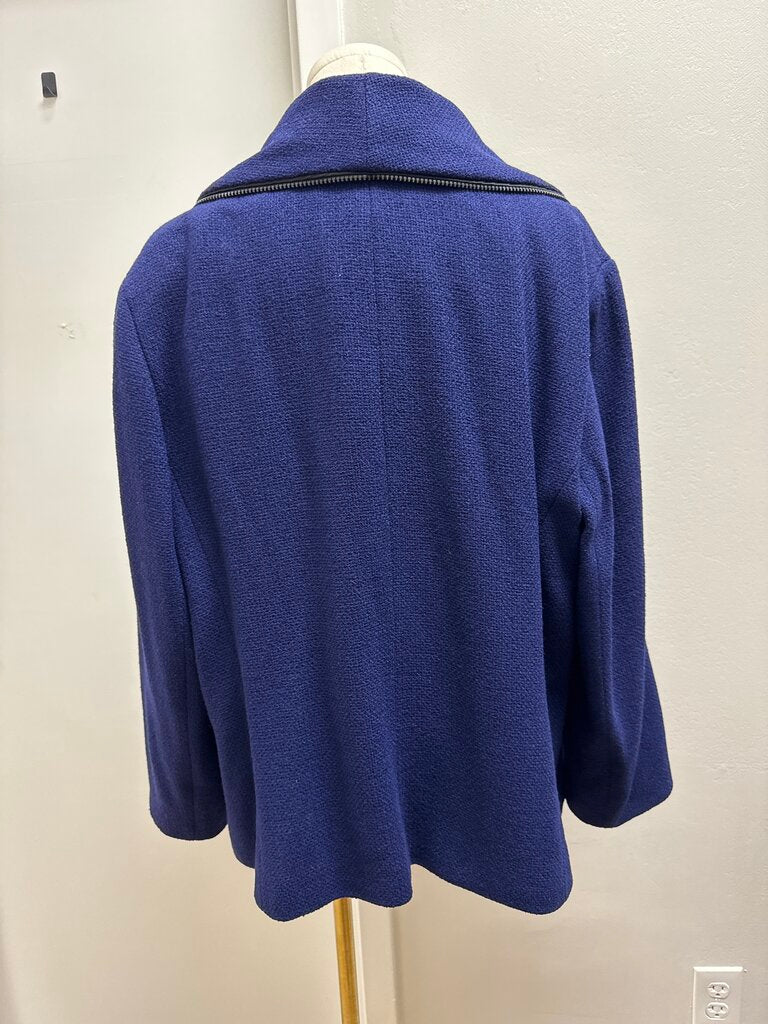 Lafayette 148 Cobalt Knit Jacket