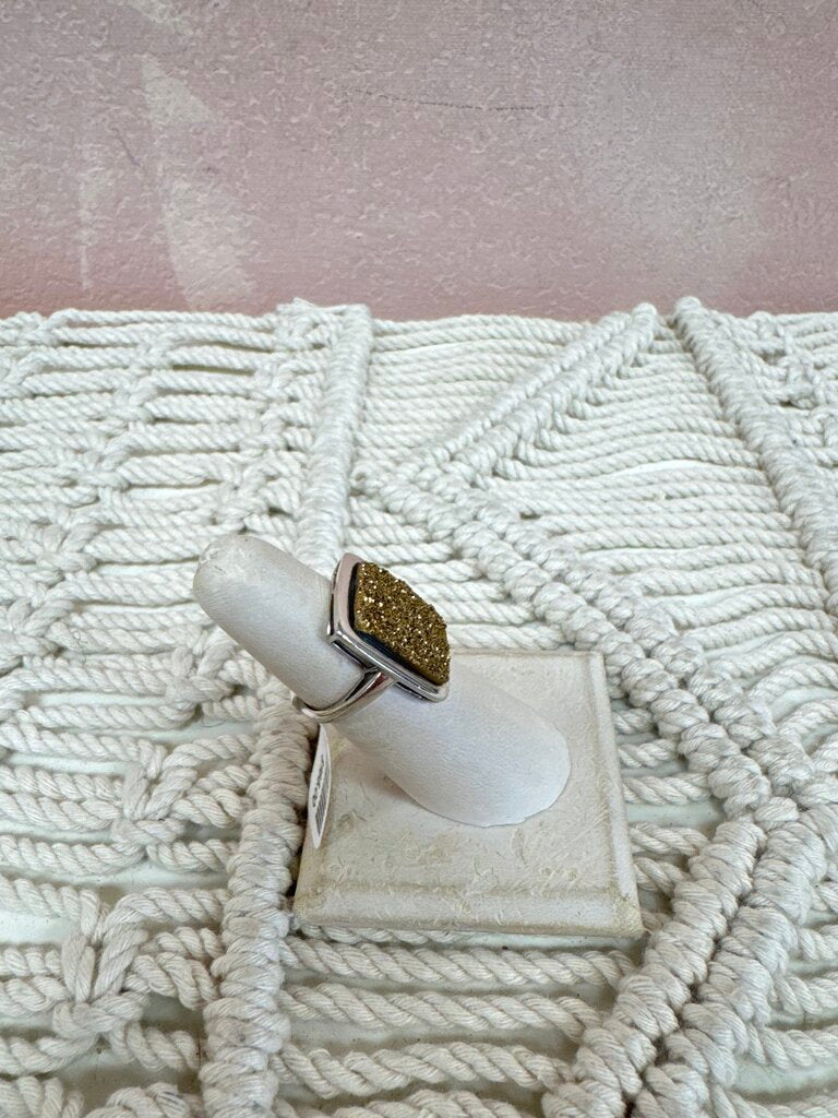 Sterling Druzy Ring