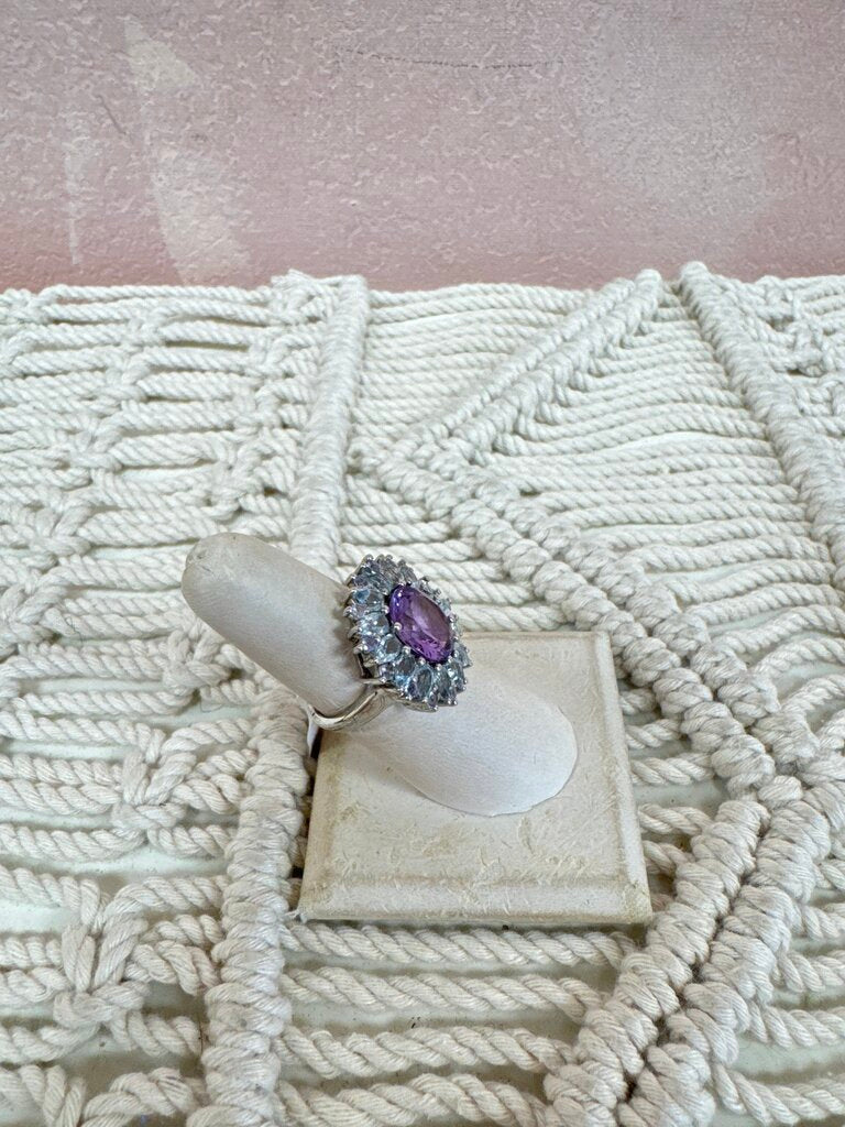 Sterling Antique Semi Precious Ring
