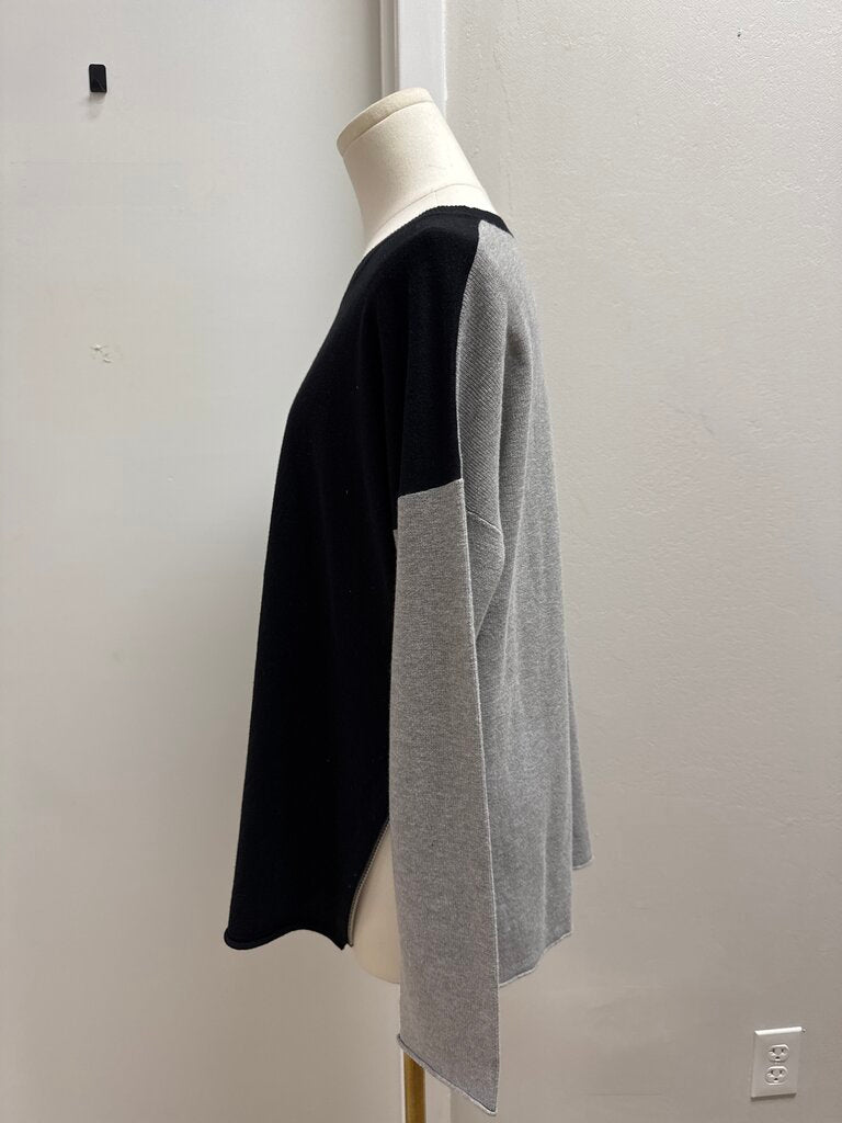 Lafayette 148 Black and Grey Sweater
