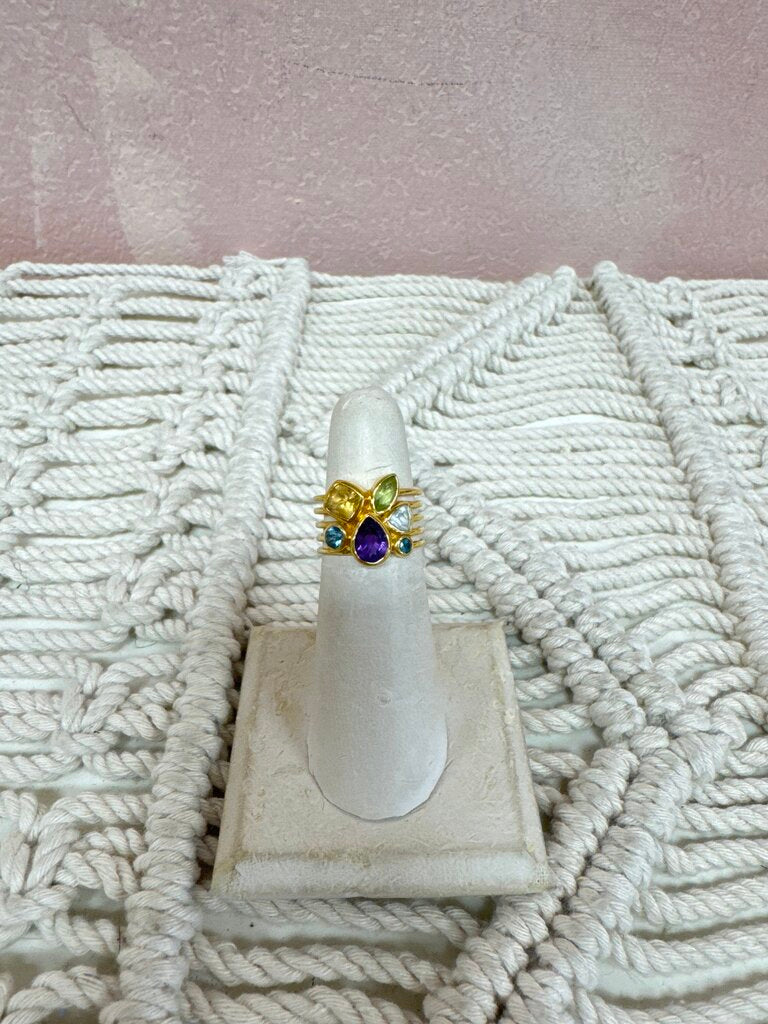 Ross Simons Multi Color Gemstone Ring