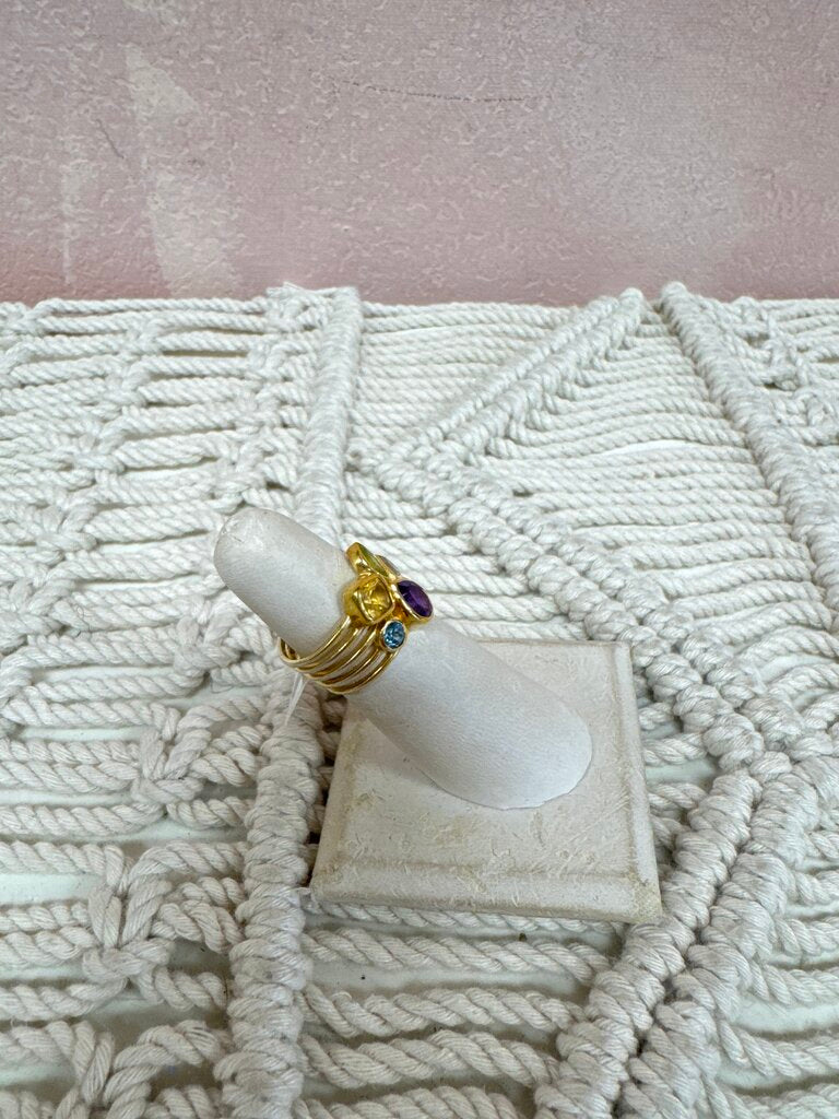 Ross Simons Multi Color Gemstone Ring