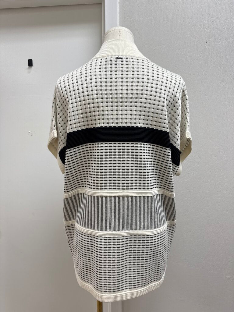St John Black and White Knit Tunic