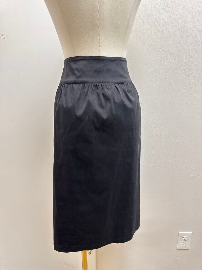 Lafayette 148 Black Belted Skirt NWT