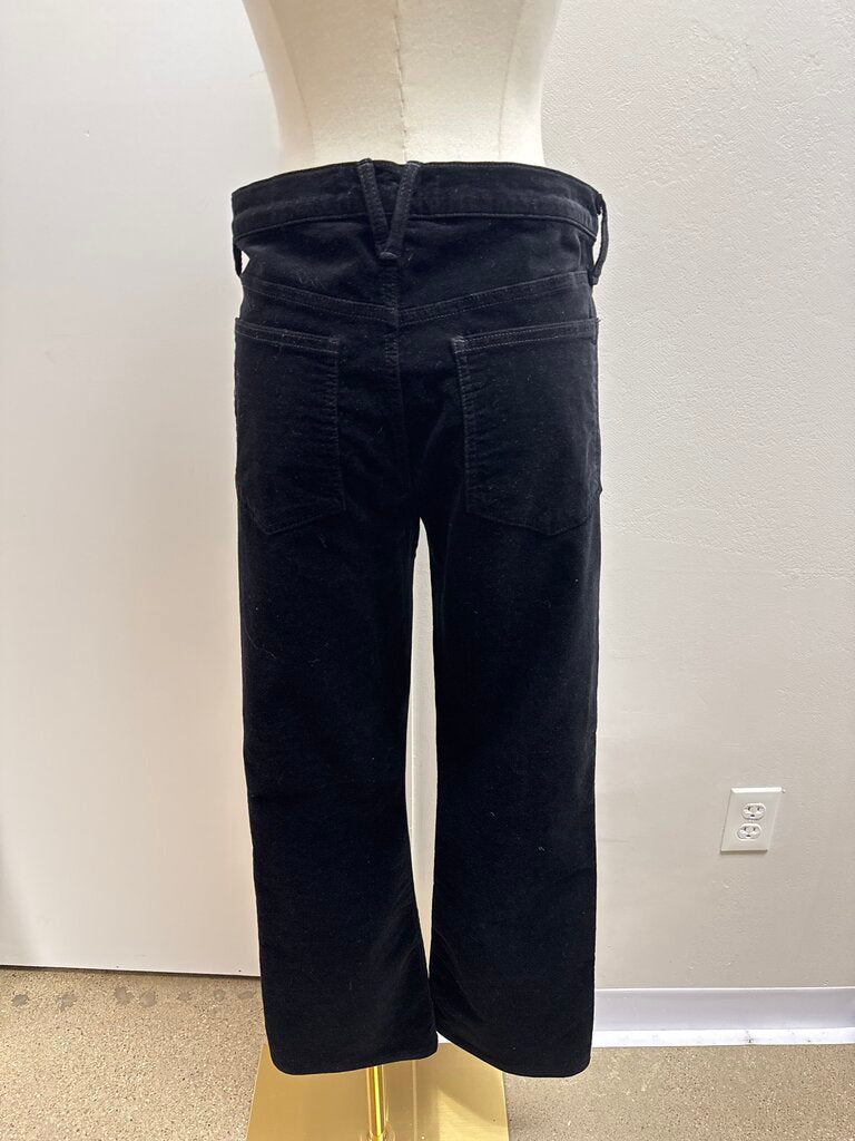 Veronica Beard Black Velvet Pant