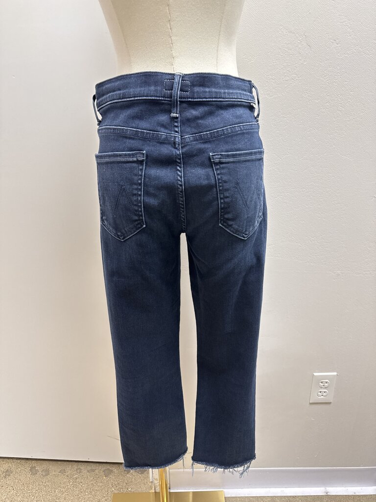 Mother Blue Straight Leg Jean