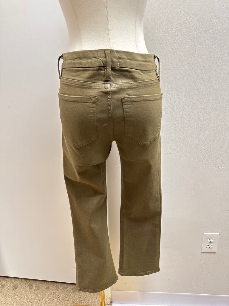 Frame Olive Coated Jean