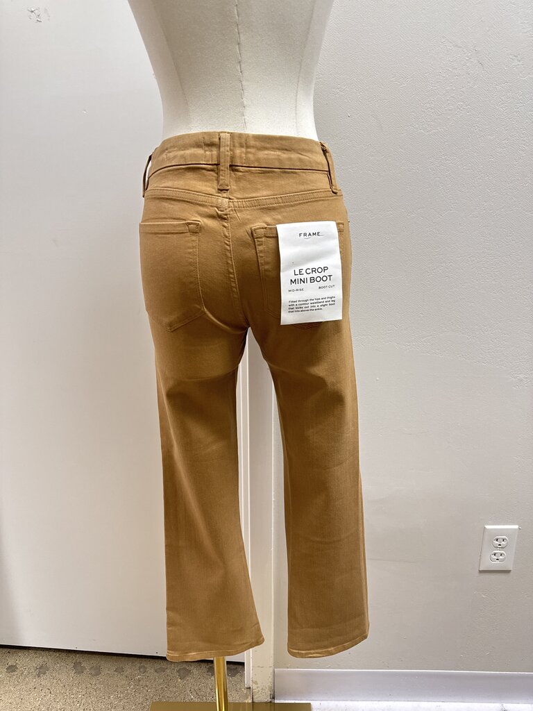 Frame Tan Coated Jean NWT