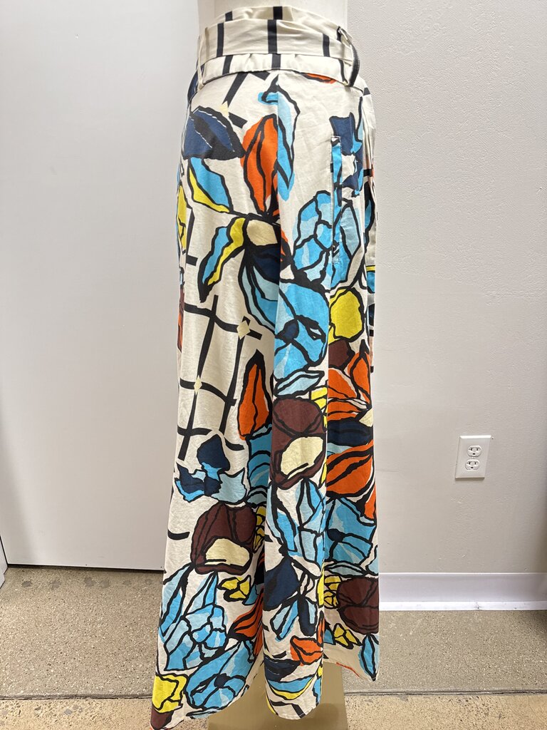 Tricot Chic White Floral Maxi Skirt