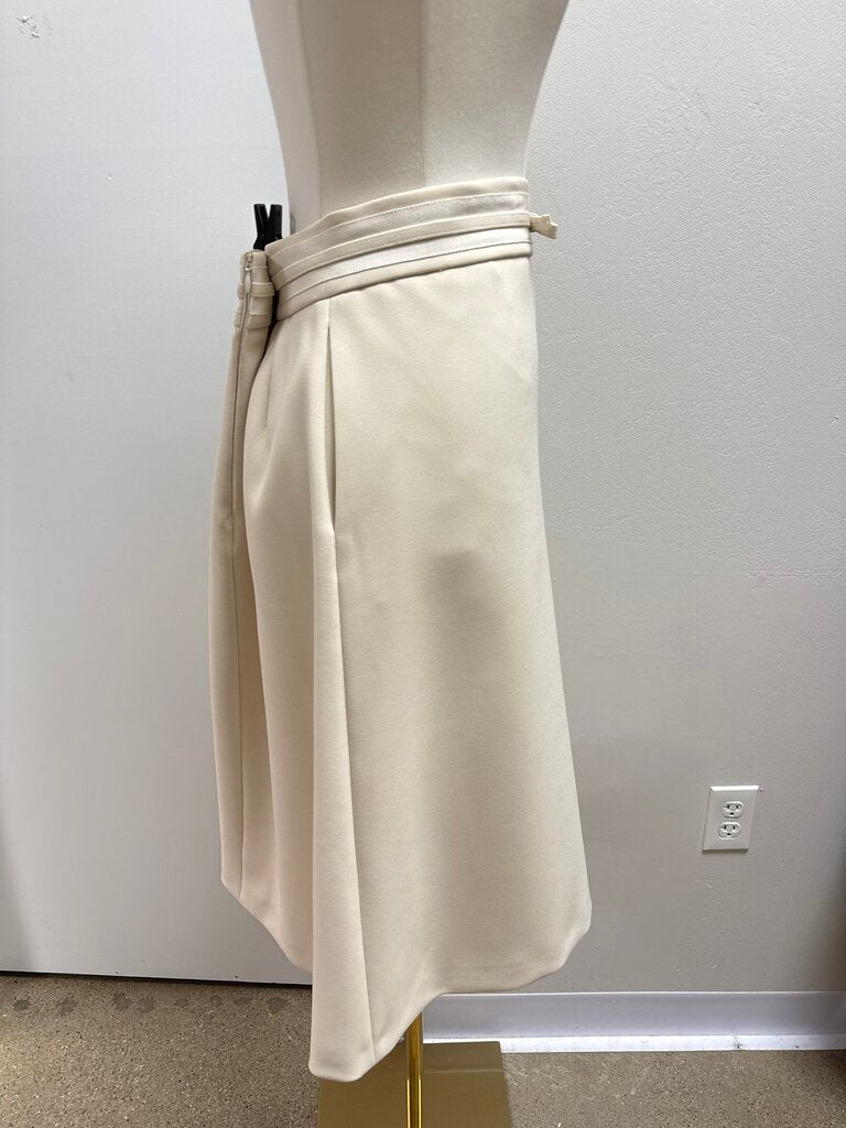 Red Valentino Off White Bow Detail Midi Skirt