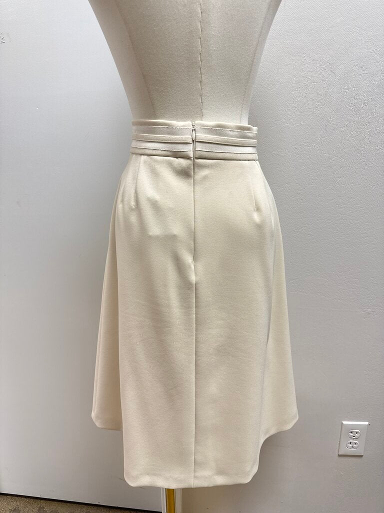 Red Valentino Off White Bow Detail Midi Skirt