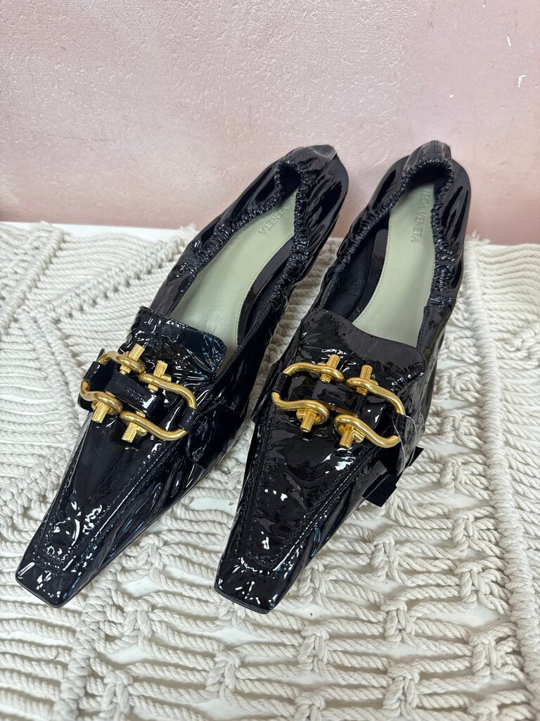 Bottega Black Patent Pump NWT w/Box