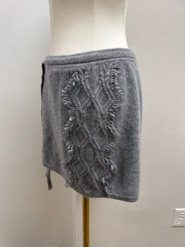 Splendid Grey Cashmere Cable Knit Shorts