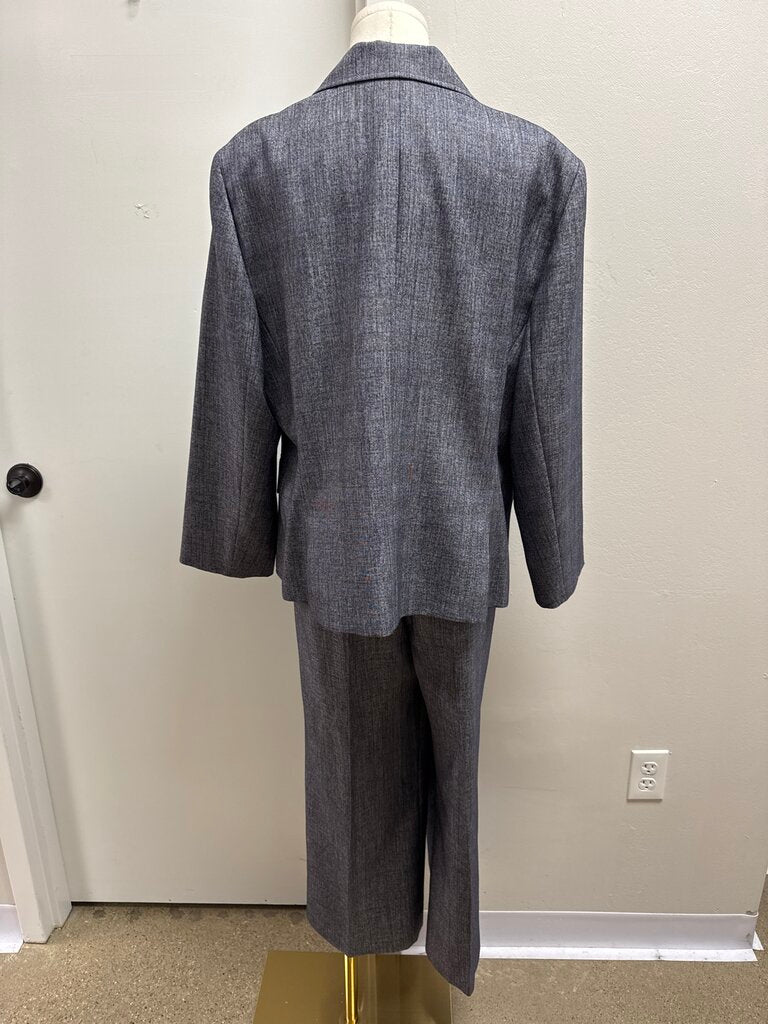 Lafayette 148 Grey Plaid Pant Suit