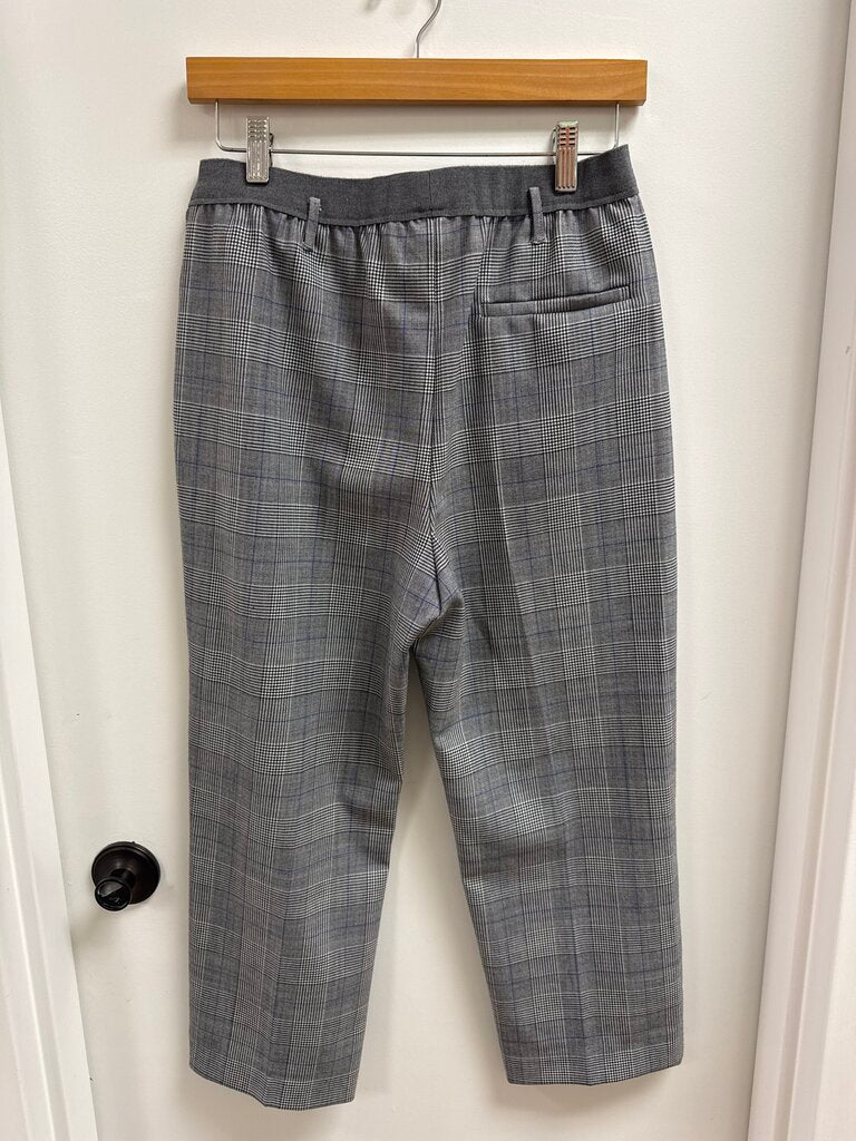 Agnona Grey Glen Plaid Pant