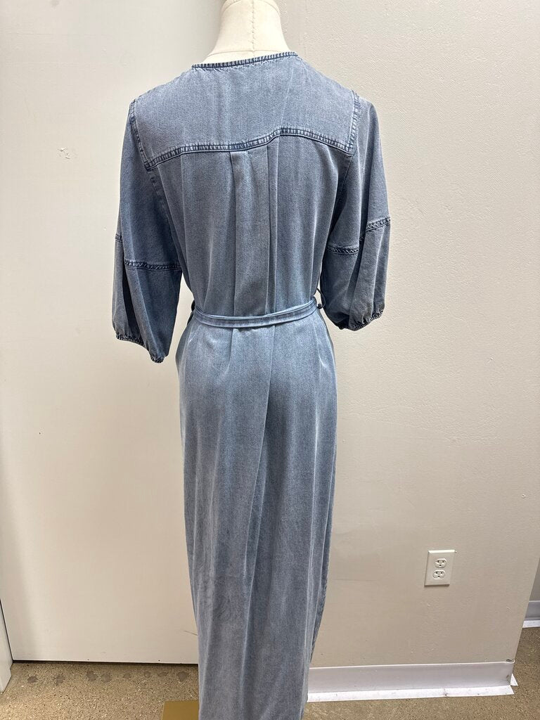 Bliss Denim Belted Dress