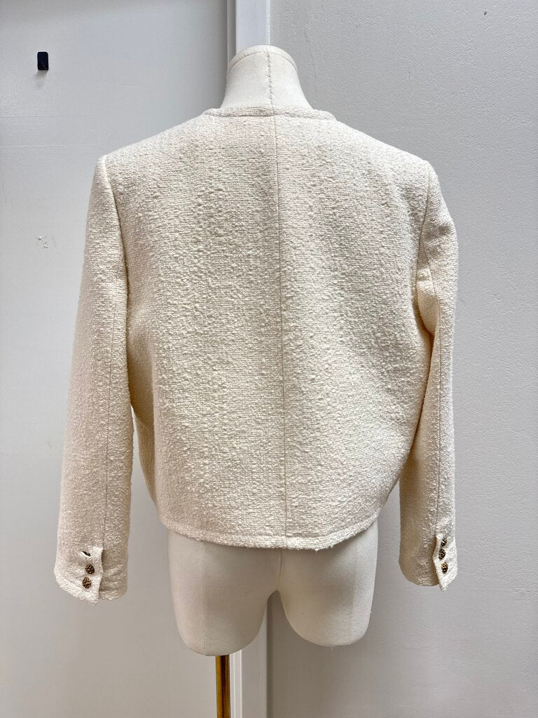 ba&sh Cream Tweed Blazer