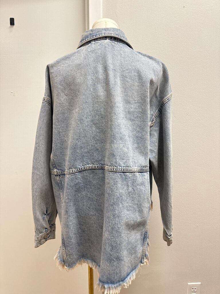 AllSaints Denim Oversized Jacket NWT