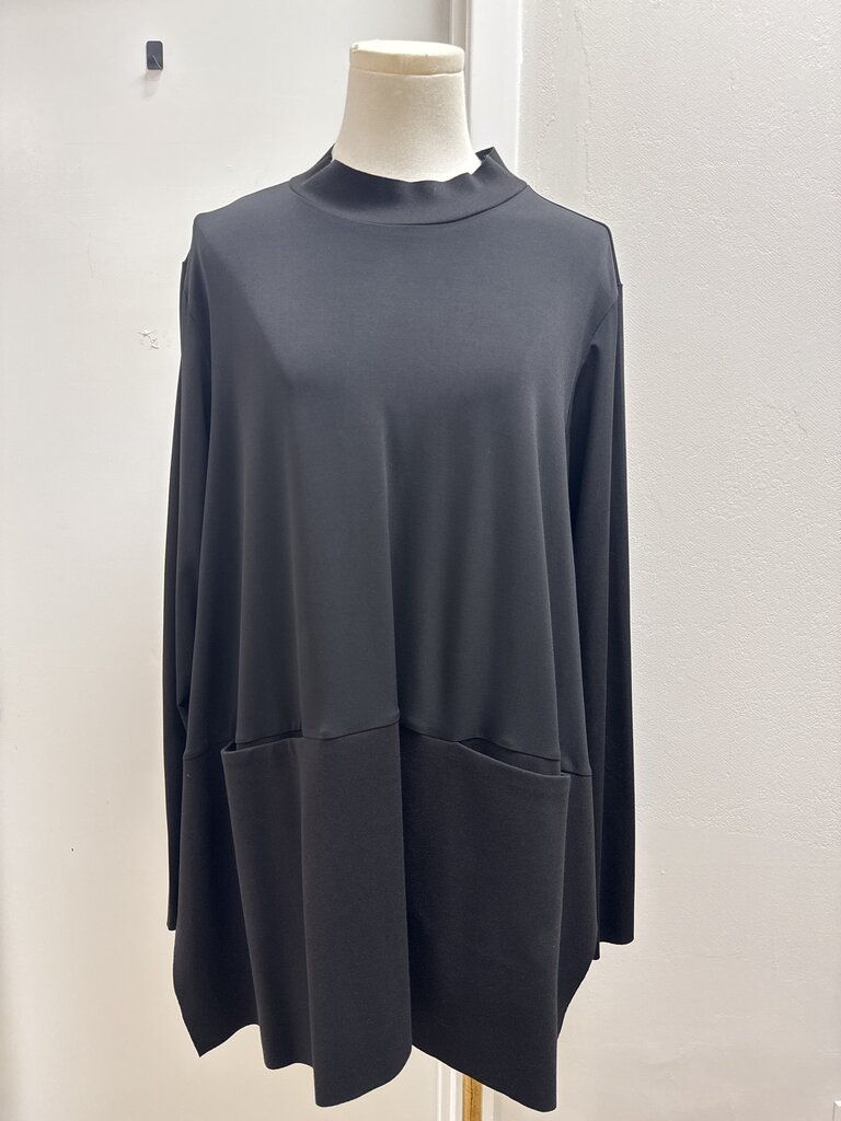 Planet Black Mock Neck Tunic NWT