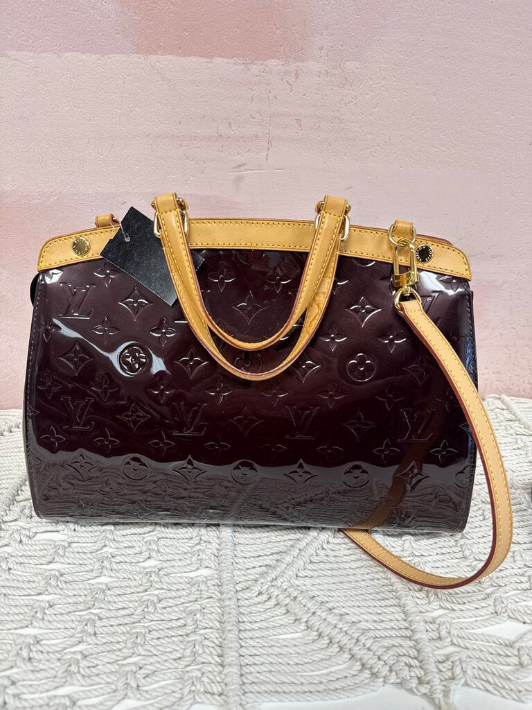 Louis Vuitton Maroon Vernis Brea MM '12
