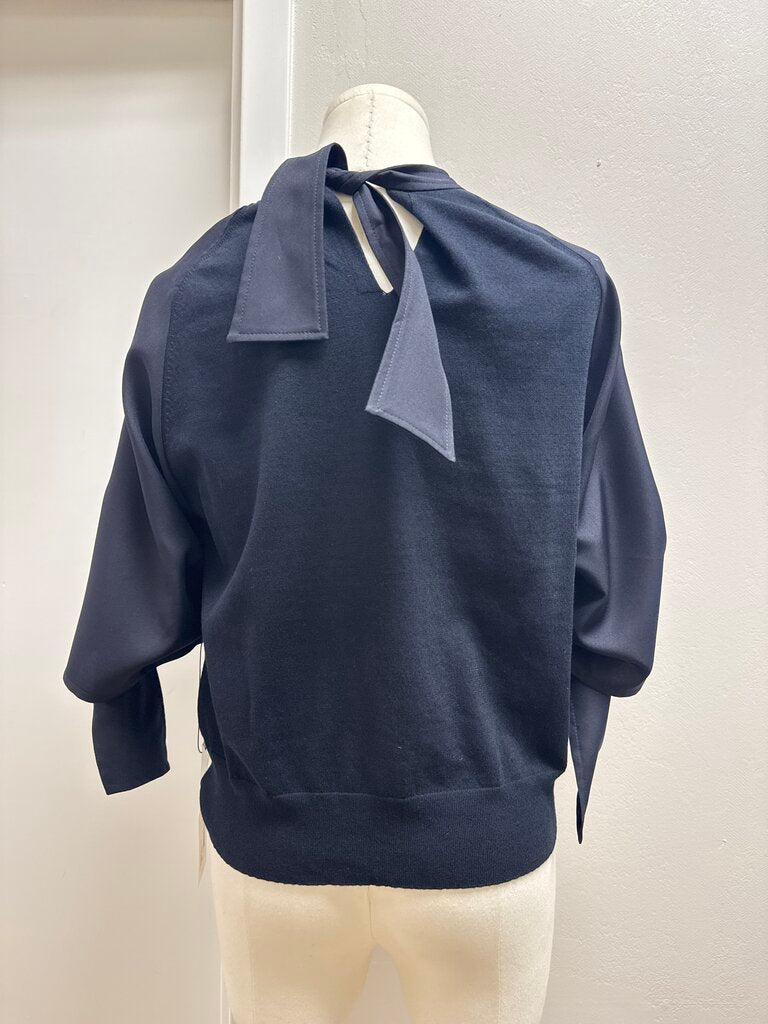 Adeam Navy Knit Top NWT