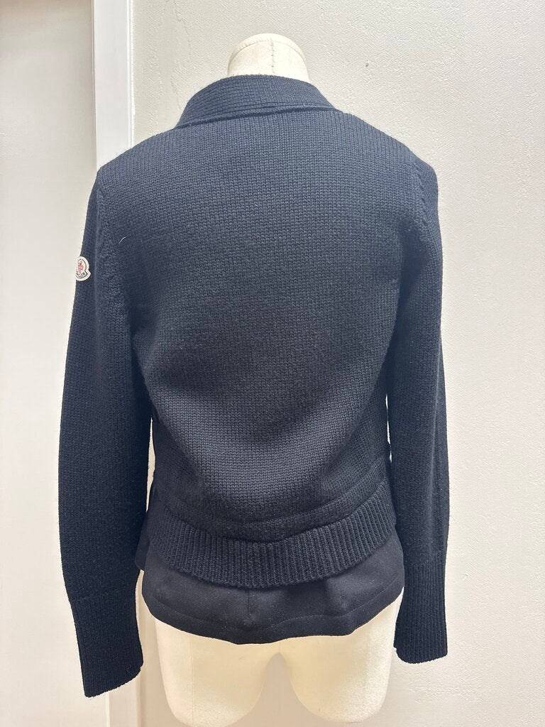 Moncler Black Puffer Cardigan