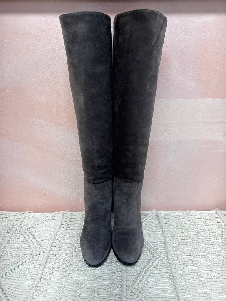 Jimmy Choo Grey Suede Tall Boot