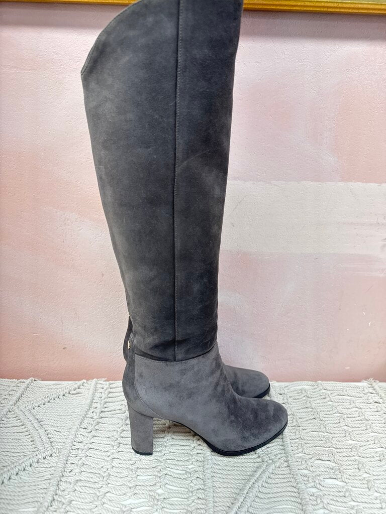 Jimmy Choo Grey Suede Tall Boot