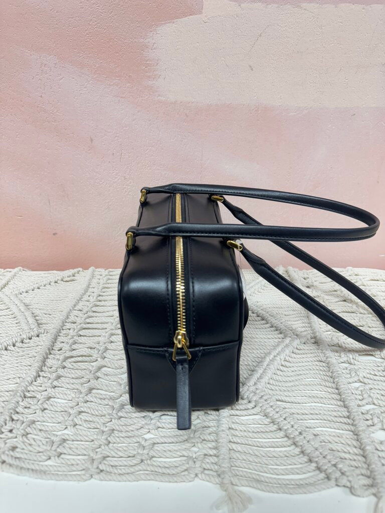 Veronica Beard Black Boxy Shoulder Bag