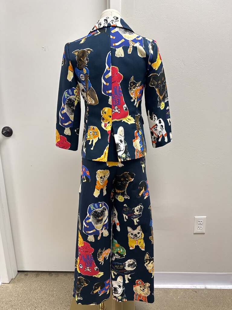 Libertine Blue Dog Print Suit