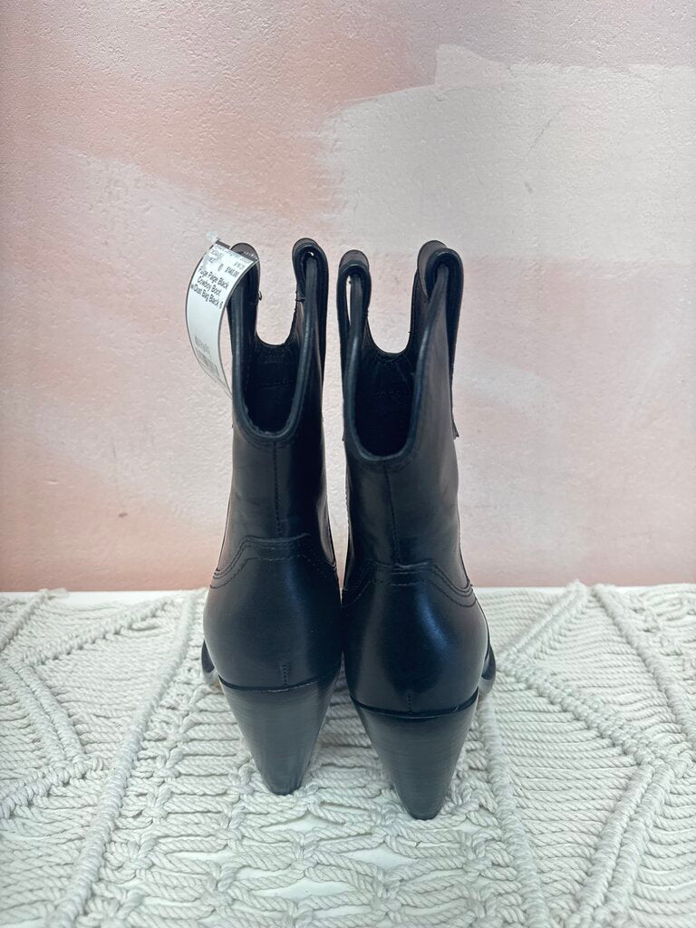 Paige Black Cowboy Boot w/Dust Bag