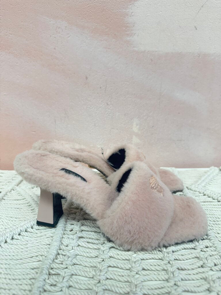 Versace Medusa Shearling Slides