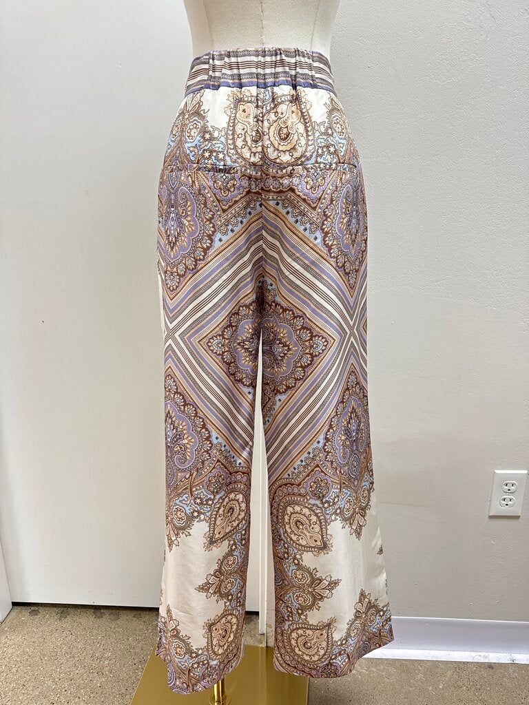 Veronica Beard Khaki Paisley Trouser