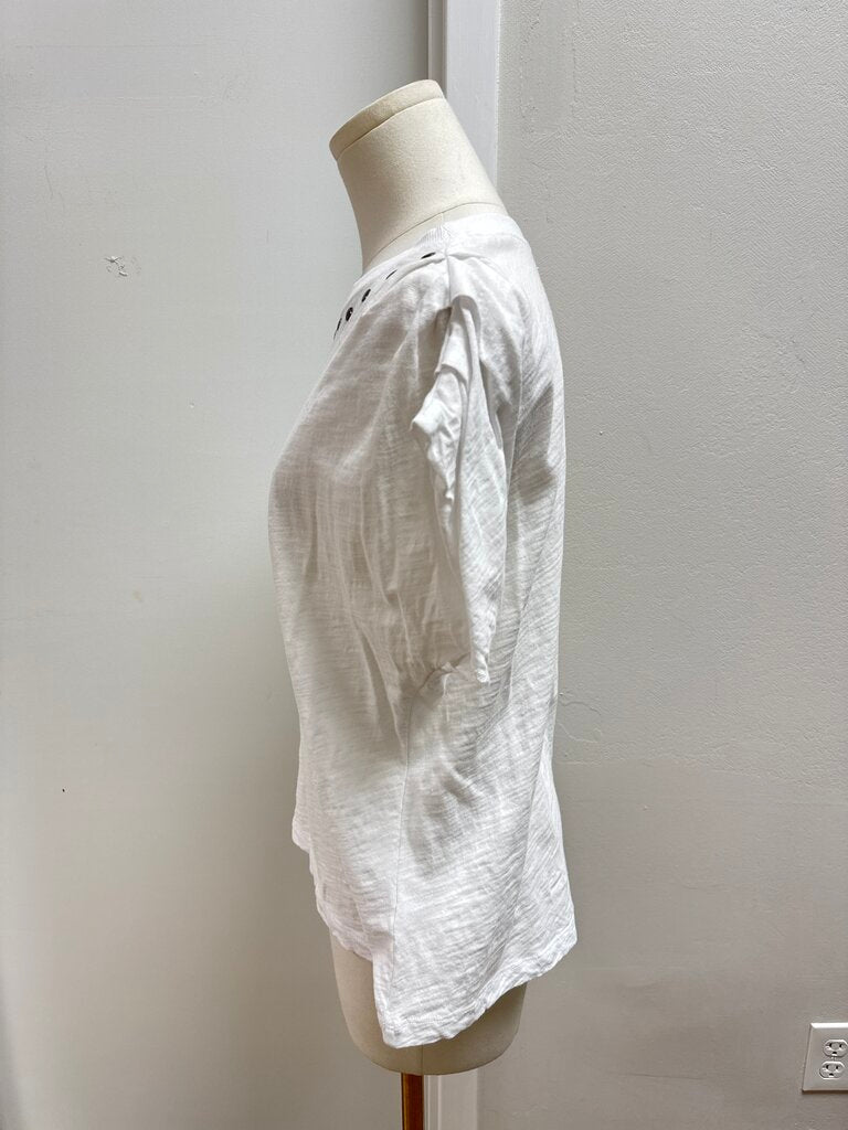Evereve White Studded Tee