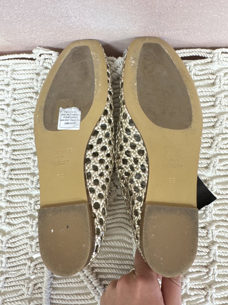 Le Monde Gold Wove Mary Jane Ballerina