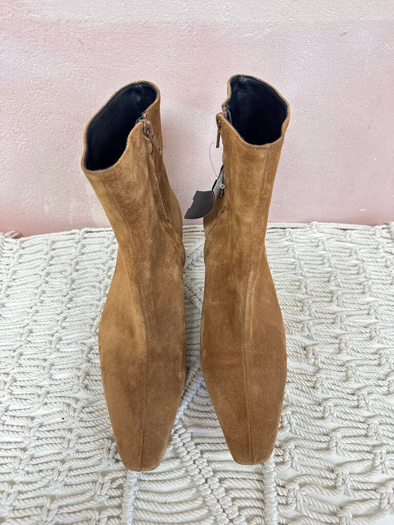 Staud Tan Suede Bootie