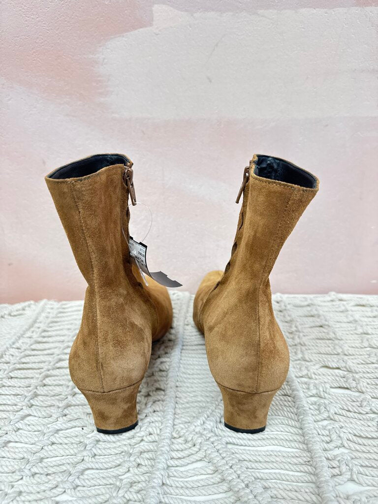 Staud Tan Suede Bootie