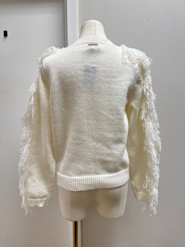 Milly White Yarn Sweater